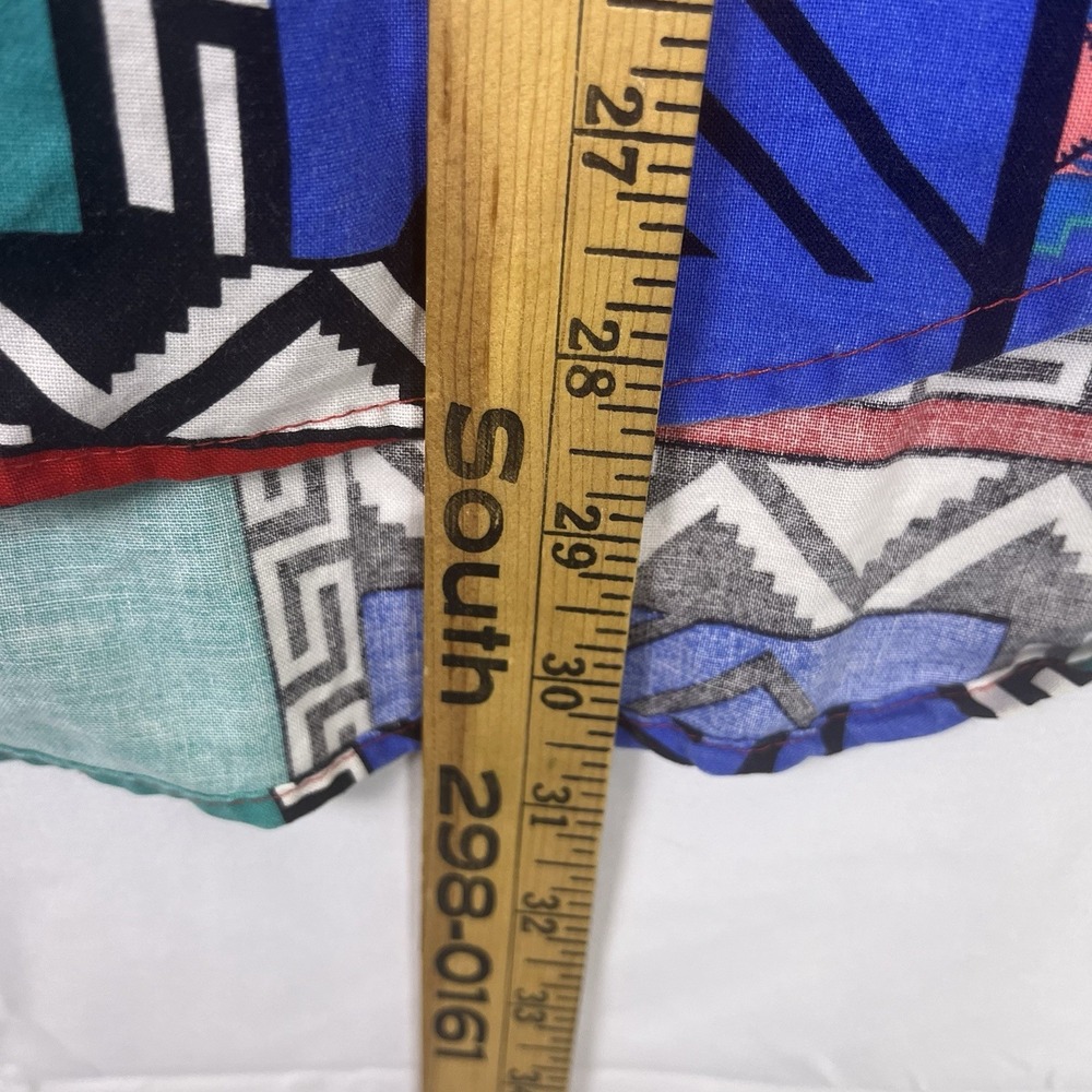 Vtg Frontier Series Western Short Sleeve‎ Shirt Southwest Aztec Men's XL - Picture 6 of 6
